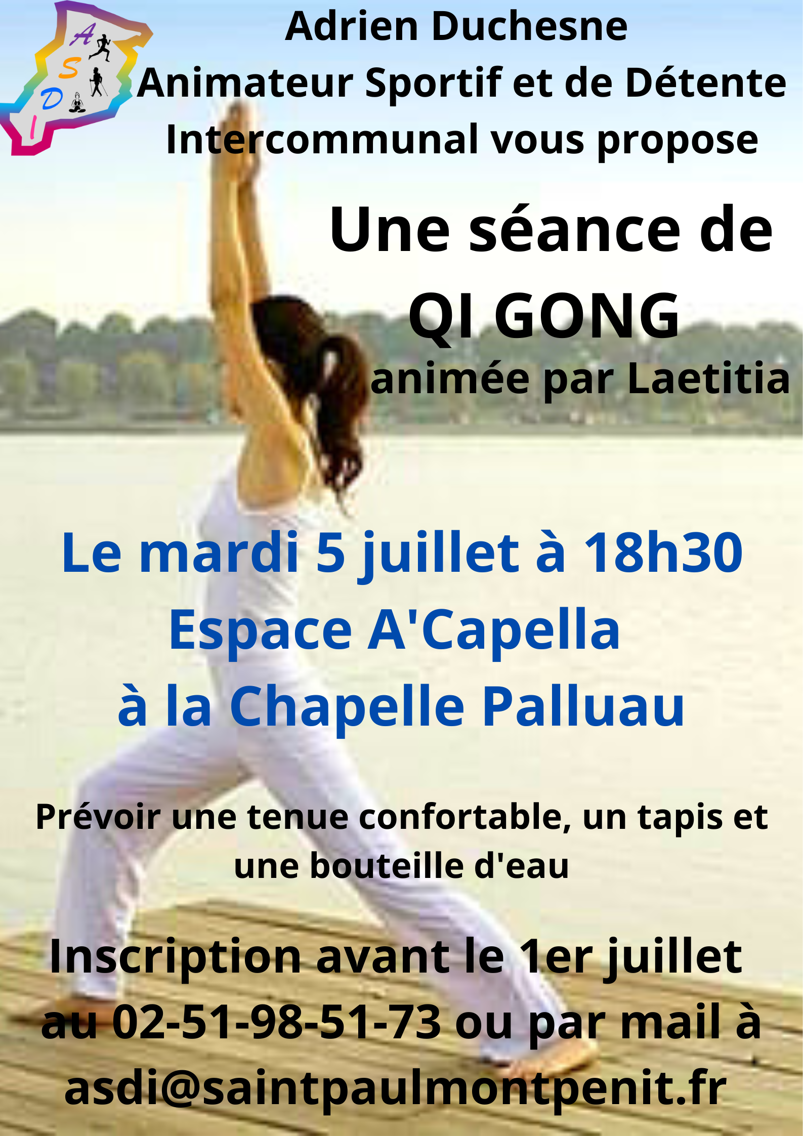 QiGong Saint Etienne du Bois Vendée